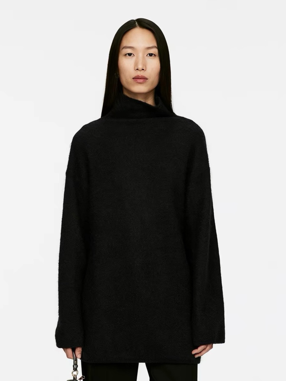 Arket High-Neck Oversized Alpaca-Wool Blend
Sweater